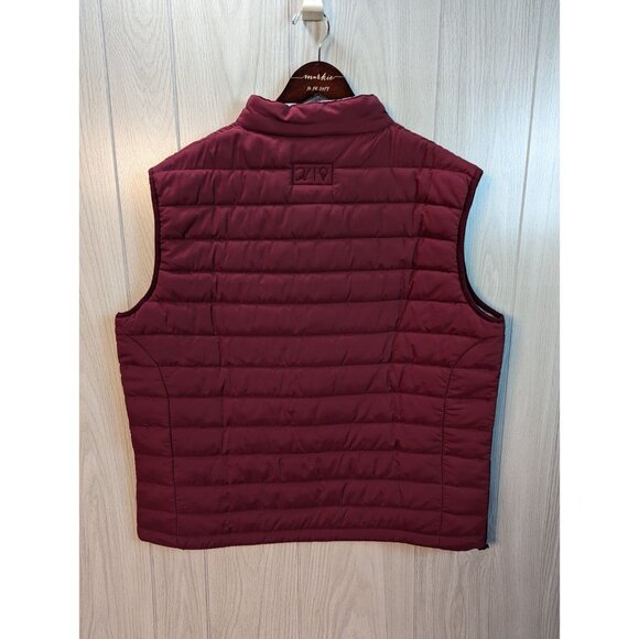 NWT NEW Johnnie-O Harwich Maroon Full Zip Puffer Vest - Mens XXL 2XL - Picture 2 of 6